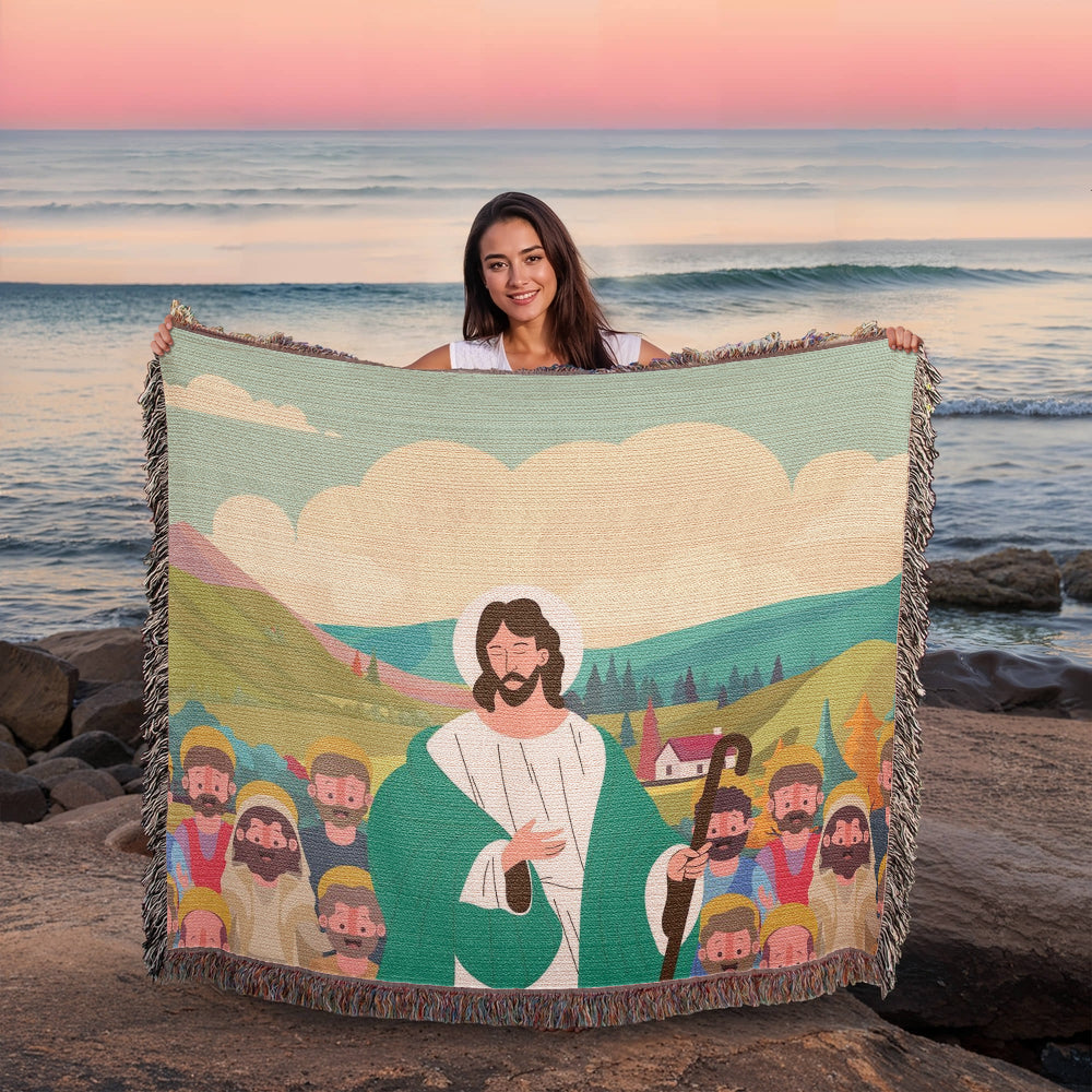 JESUS & HIS DISCIPLES - WOVEN HEIRLOOM BLANKET