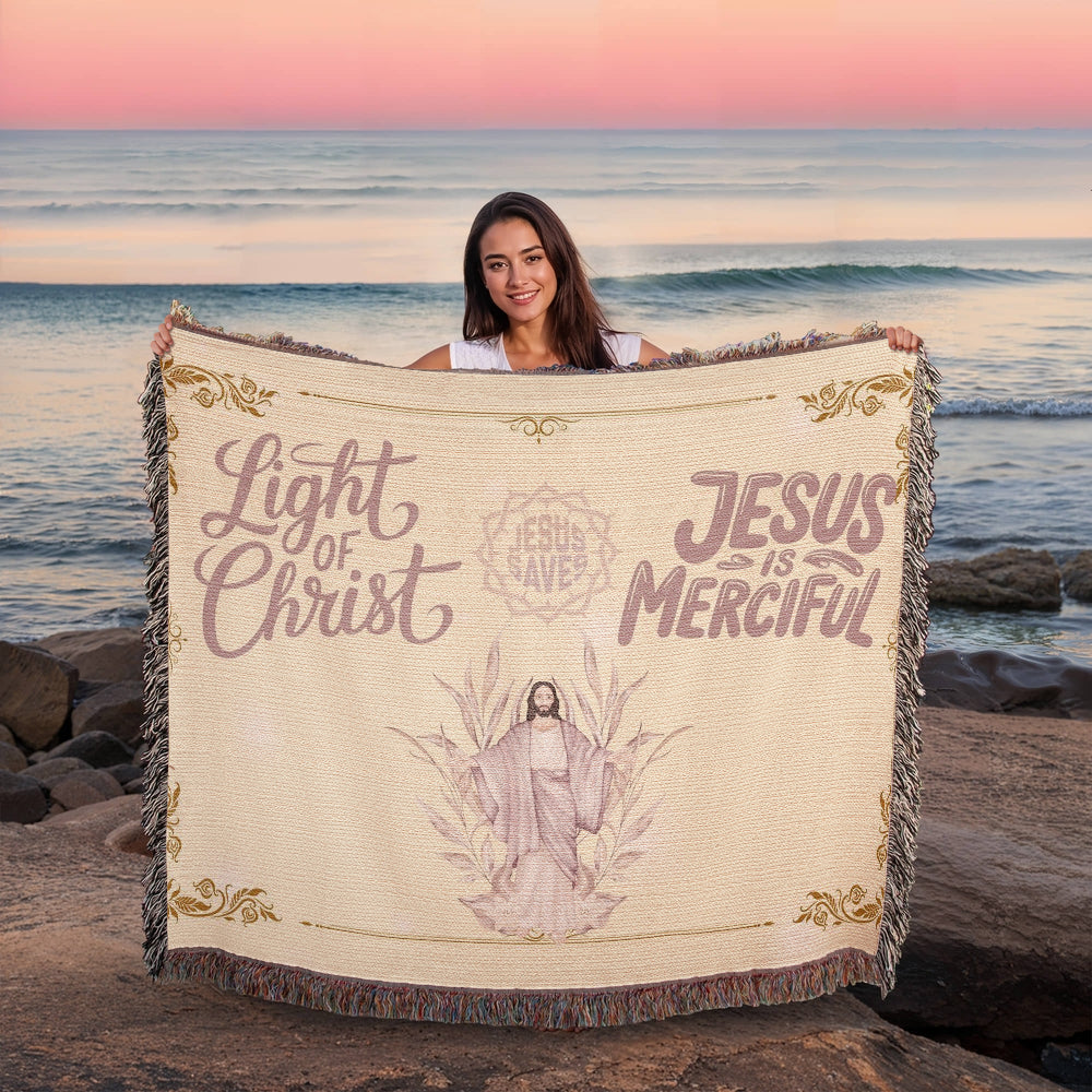 JESUS SAVES - WOVEN HEIRLOOM BLANKET
