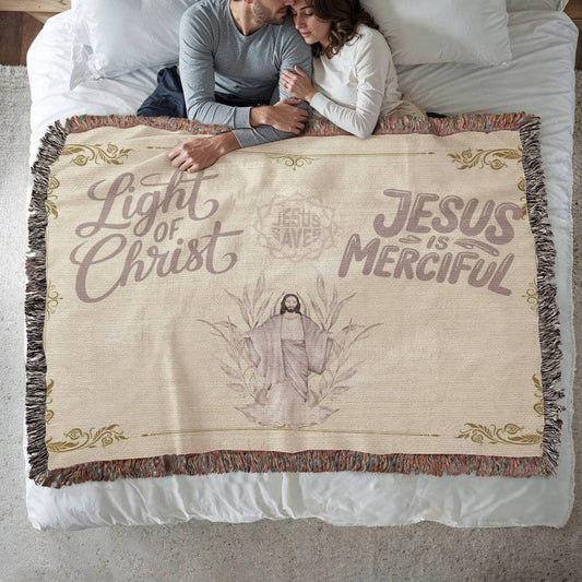 JESUS SAVES - WOVEN HEIRLOOM BLANKET