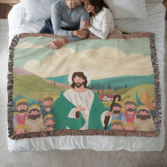 JESUS & HIS DISCIPLES - WOVEN HEIRLOOM BLANKET