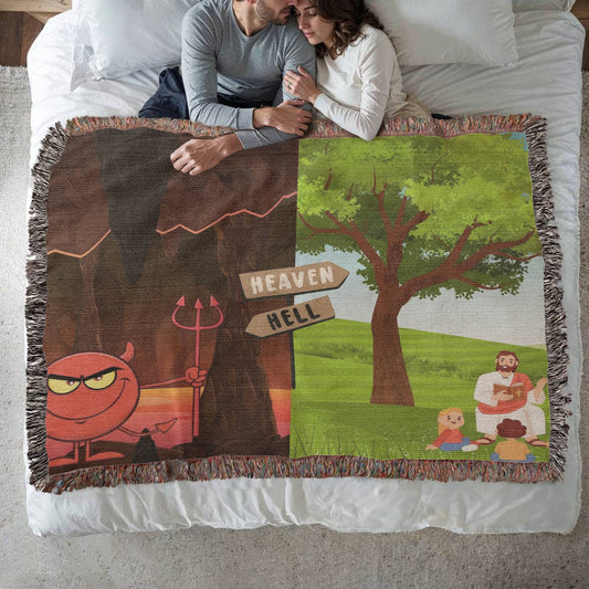 HEAVEN & HELL - WOVEN HEIRLOOM BLANKET