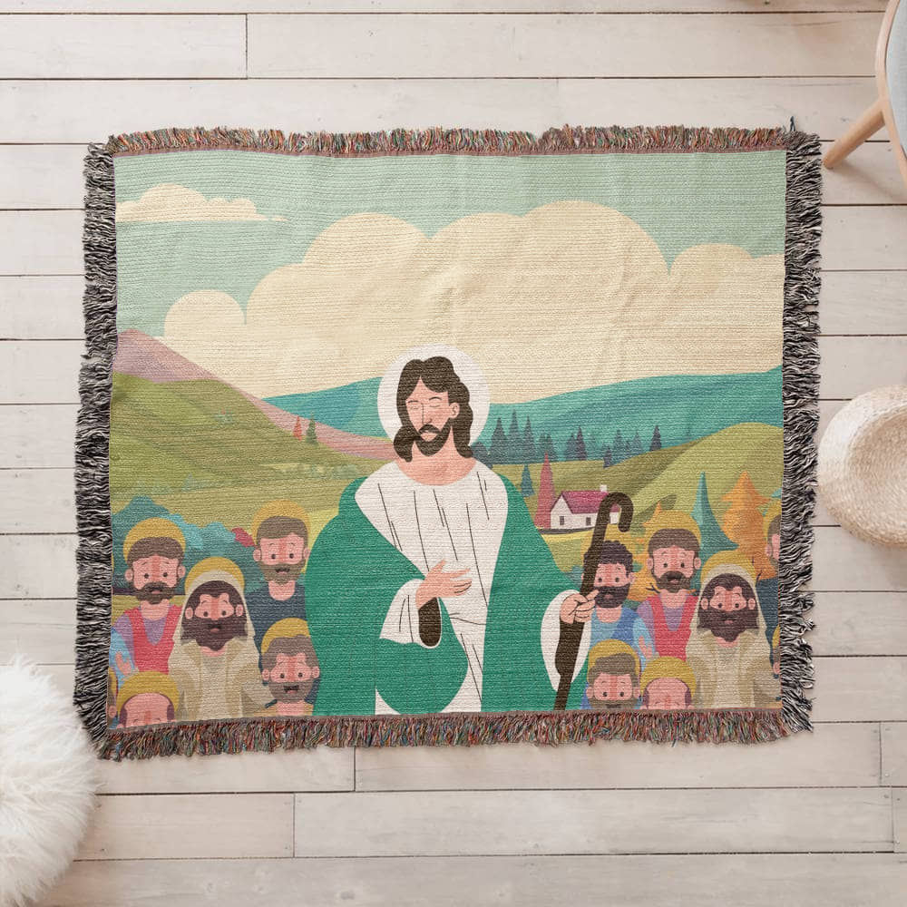 JESUS & HIS DISCIPLES - WOVEN HEIRLOOM BLANKET