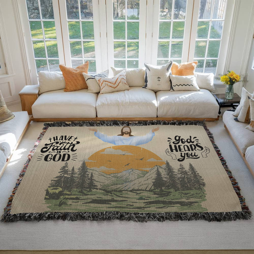 GOD HEARS YOU - WOVEN HEIRLOOM BLANKET
