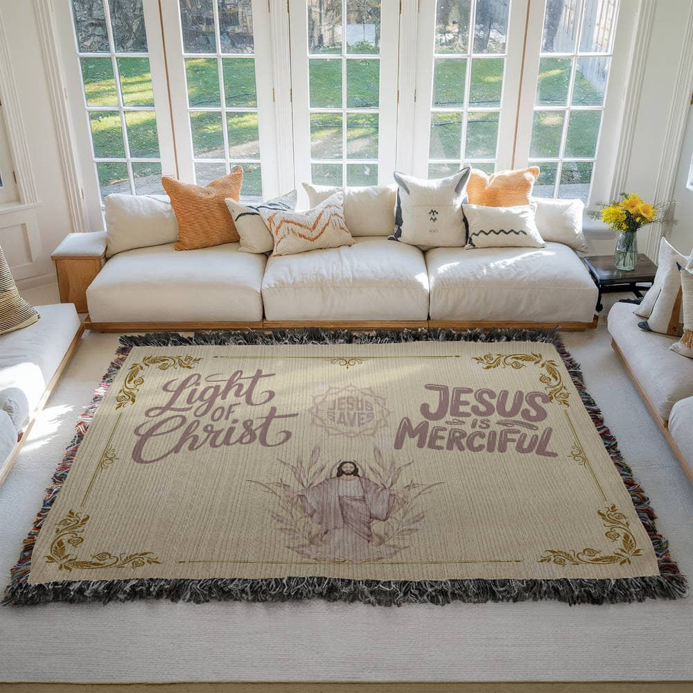 JESUS SAVES - WOVEN HEIRLOOM BLANKET