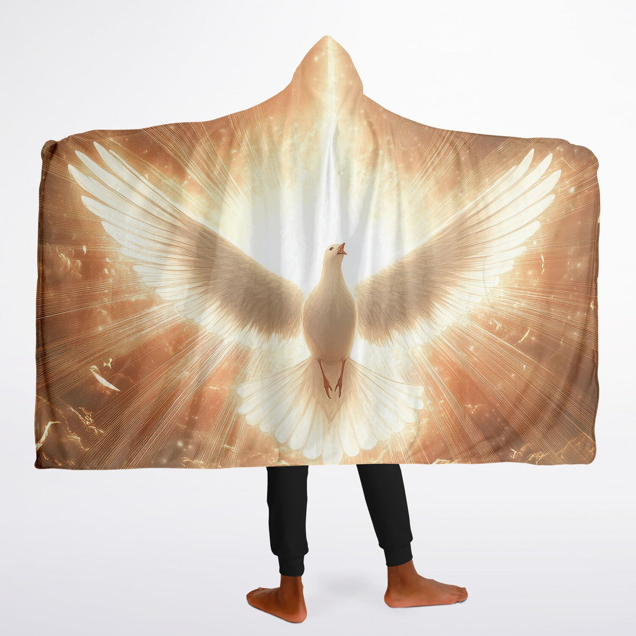 FLYING DOVE - HOODED BLANKET
