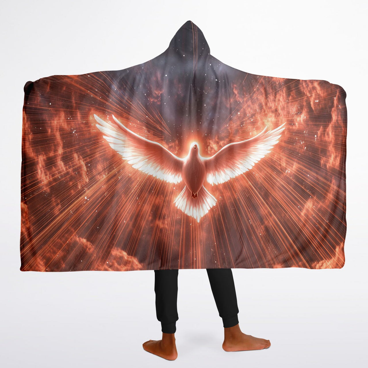 FLYING DOVE - HOODED BLANKET