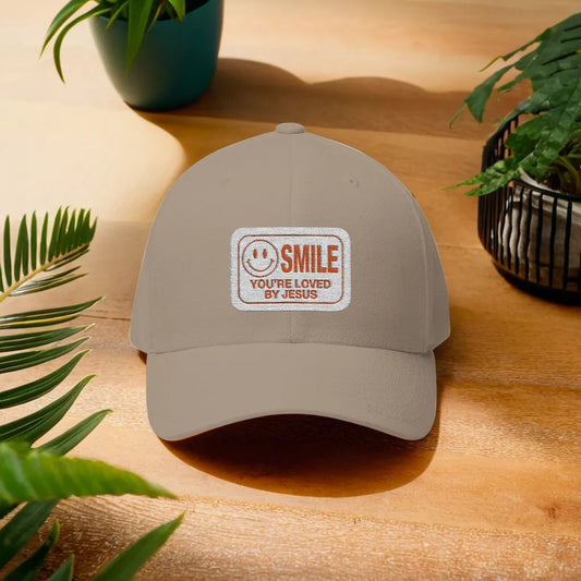 SMILE YOURE LOVED BY JESUS CAP.