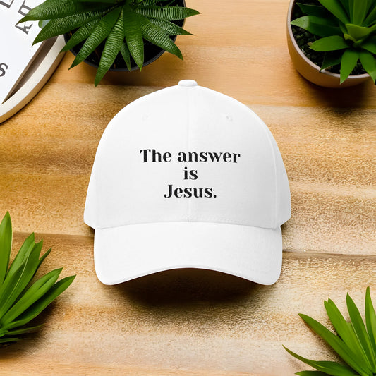 THE ANSWER IS JESUS CAP.