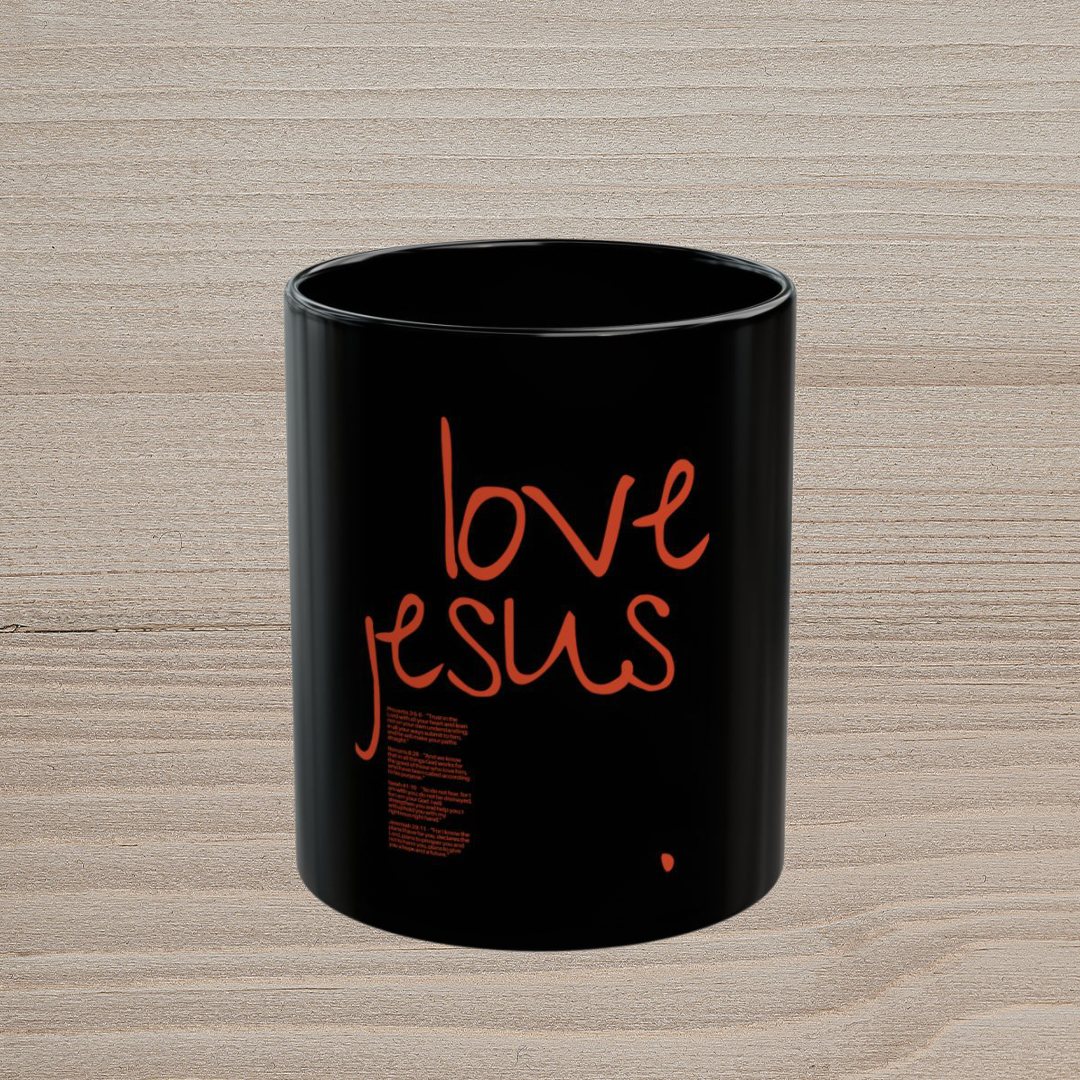 LOVE JESUS - BLACK MUG