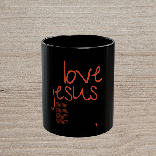 LOVE JESUS - BLACK MUG