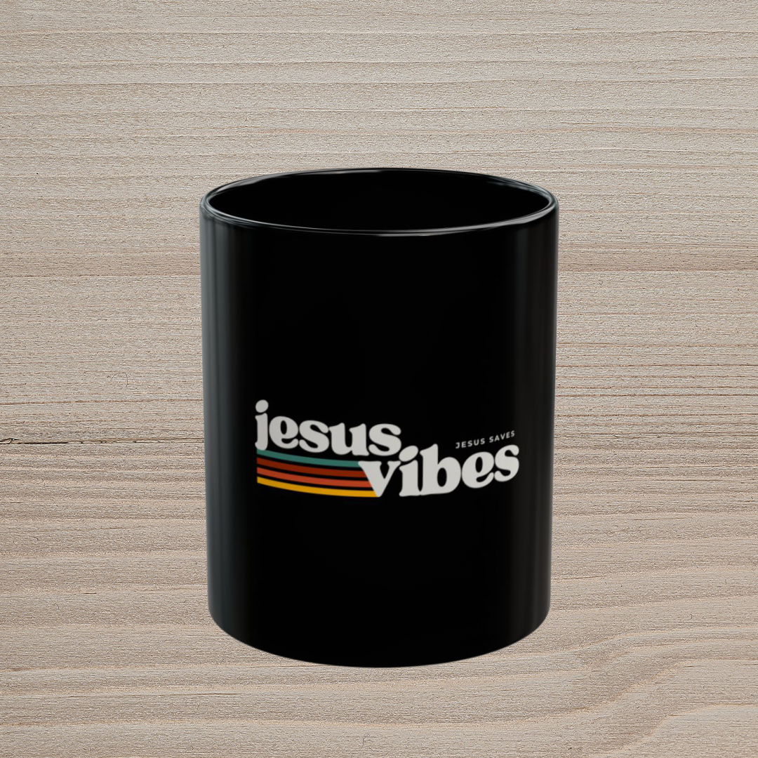 JESUS VIBES - BLACK MUG